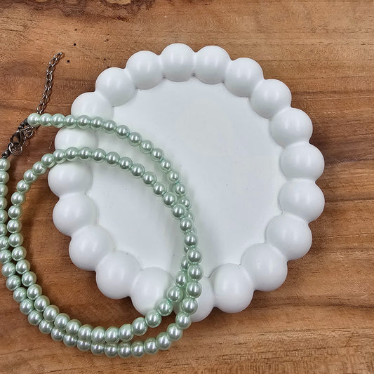 Handgegossenes Bubble Tablett Rund - Schmuck- & Dekoablage