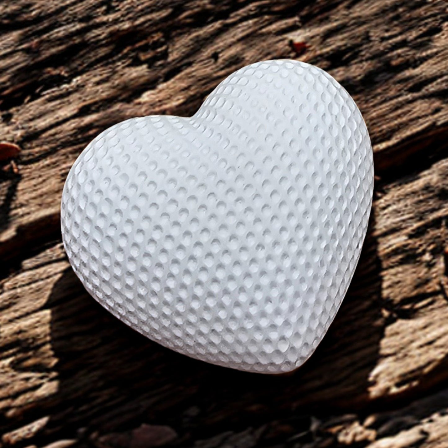 Handgegossene Keraflott Herzen – Dekoration & Geschenkidee im feinen karierten Muster (3 Größen)