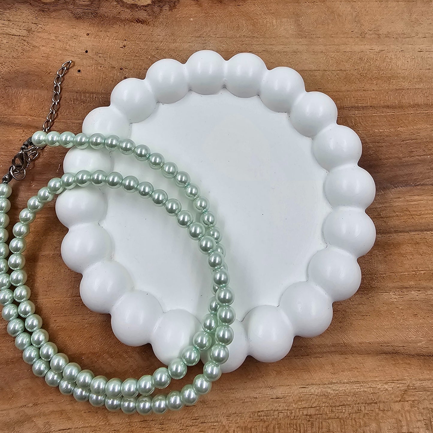 Handgegossenes Bubble Tablett Rund - Schmuck- & Dekoablage