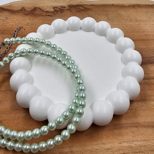 Handgegossenes Bubble Tablett Rund - Schmuck- & Dekoablage