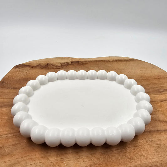 Handgegossenes Bubble Tablett - Schmuck- & Dekoablage