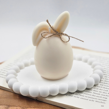 Osterkerze Hase aus Rapswachs
