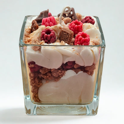 Himbeer Dessertkerze