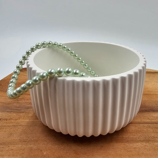 Geriffelte Keraflott Schale – Handgegossene Schmuckschale